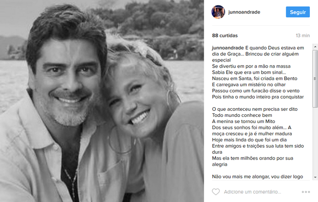 Junno Andrade homenageia Xuxa (Foto: Reprodução/Instagram)