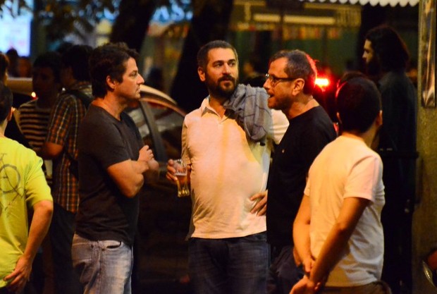 Rodrigo Santoro, Eriberto Leão, Marcelo Serrado e Marcelo Novaes (Foto: Henrique Oliveira / Ag News)