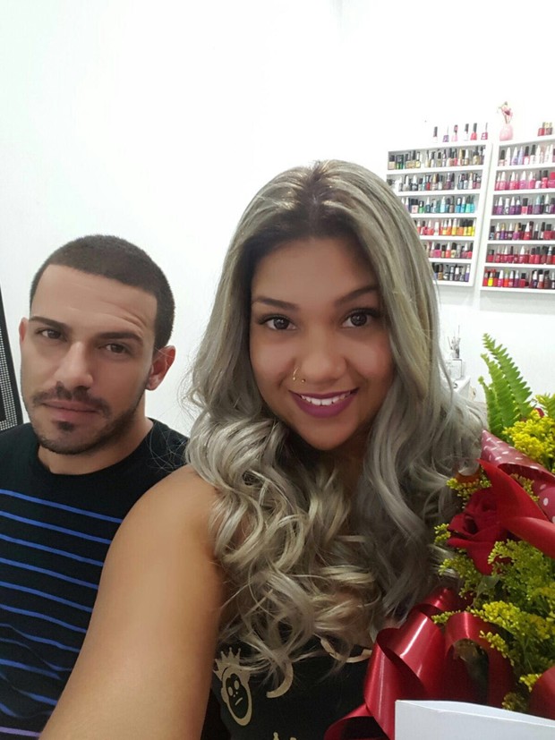 Yani de Simone, a Mulher Filé, com o namorado Robert (Foto: Divulgação/Divulgação)