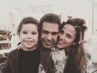 Wanessa posta foto com o filho, José Marcus, e o pai, Zezé Di Camargo