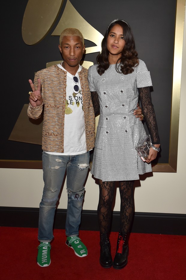 Pharrell Williams e Helen Lasichanh (Foto: Agência Getty Images)