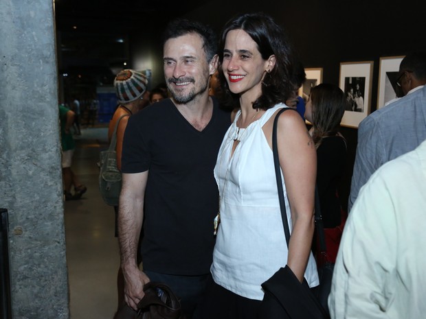 Mariana Lima e Enrique Diaz em pré-estreia de filme no Rio (Foto: Roberto Filho/ Brazil News)