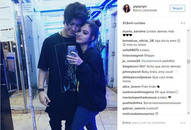 Johnny Baroli e Giovanna Grigio (Foto: Reprodução/Instagram)