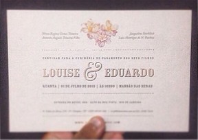 Convite do casamento de Eduardo Sterblitch e Louise D Tuani (Foto: Instagram / Reprodução)