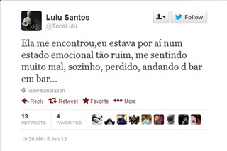 Lulu Santos (Foto: Twitter/Reprodução)