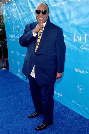 Stevie Wonder em evento em Los Angeles, nos Estados Unidos (Foto: Alberto E. Rodriguez/ Getty Images/ AFP)