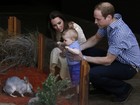 Fofo! William e Kate Middleton levam o filho ao zoológico, na Austrália