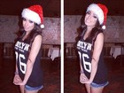 David Brazil mostra foto de Anitta com gorro de Papai Noel