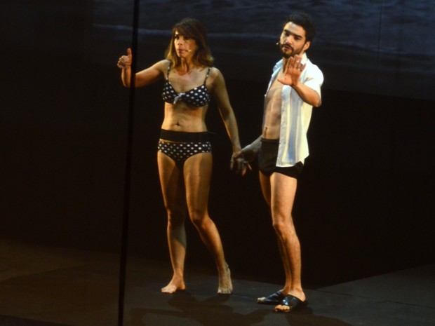 Maria Ribeiro e Caio Blat em prêmio de cinema no Rio (Foto: Roberto Teixeira/ EGO)