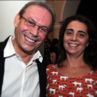 José Wilker e Claudia Montenegro  (Foto: Ana Maria Braga / Instagram )