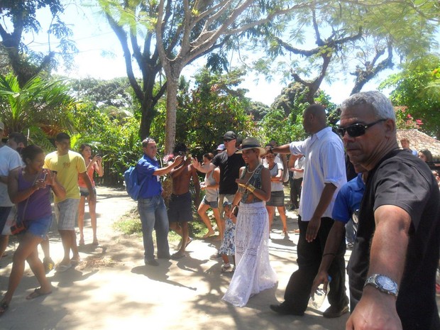 Beyoncé em Trancoso (Foto: André Freitas / AgNews)