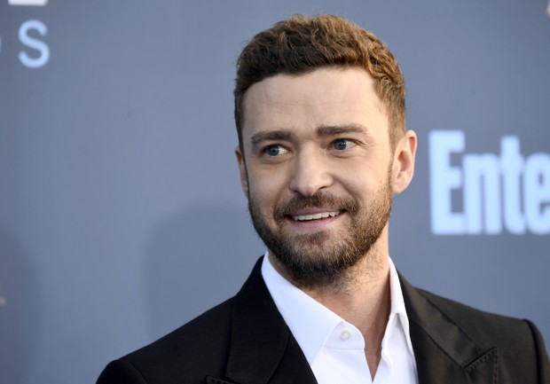 Justin Timberlake em prêmio em Los Angeles, nos Estados Unidos (Foto: Frazer Harrison/ Getty Images/ AFP)