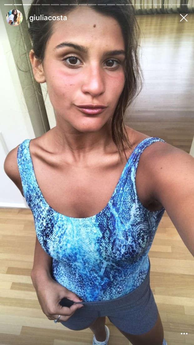 Giulia Costa exibe boa forma e curte primeiro dia das férias na academia (Foto: Reprodução do Instagram)