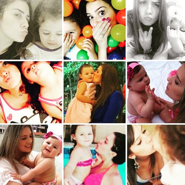 Tamires posta fotos com a filha (Foto: Instagram)
