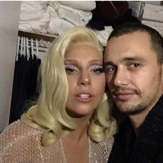 Lady Gaga e James Franco em festa em Nova York, nos Estados Unidos (Foto: Instagram/ Reprodução)