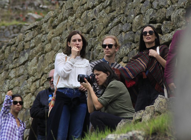 Demi Moore visita Macchu Picchu, no Peru (Foto: Percy Hurtado Santillan/Grosby Group)