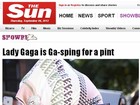 Jornal mostra foto de Lady Gaga tomando cerveja após compras