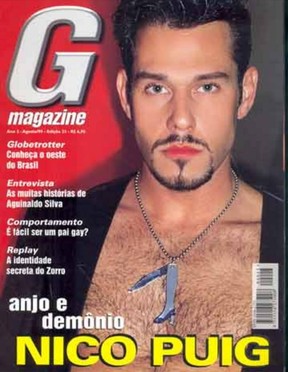 Nico Puig posou nu para a revista G Magazine em 1999 (Foto: Reprodução)