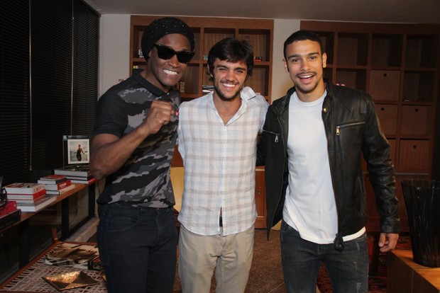 Felipe Simas, Toni Garrido e Sérgio Malheiros (Foto: PhotoRioNews)
