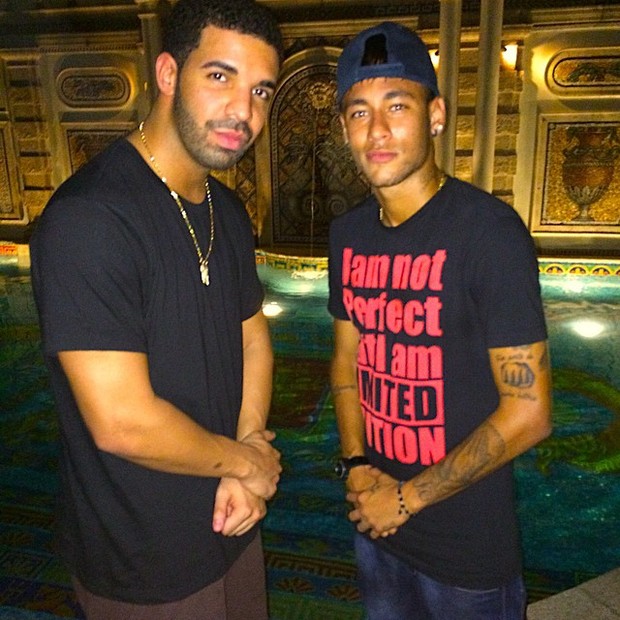 Drake e Neymar (Foto: Reprodução/Instagram)