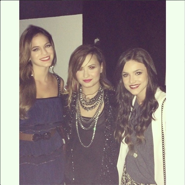 Bruna Marquezine, Demi Lovato e Manu Gavassi (Foto: Reprodução Instagram)