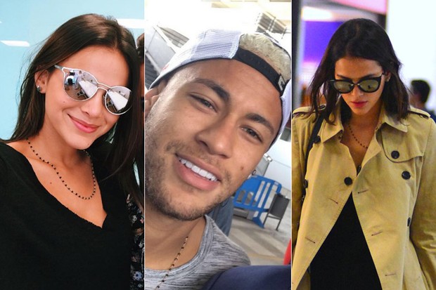 Bruna Marquezine e Neymar usam o mesmo colar (Foto: Instagram / Reprodução - agnews)