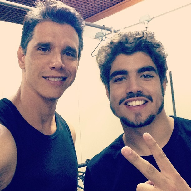 Márcio Garcia e Caio Castro (Foto: Reprodução/Instagram)