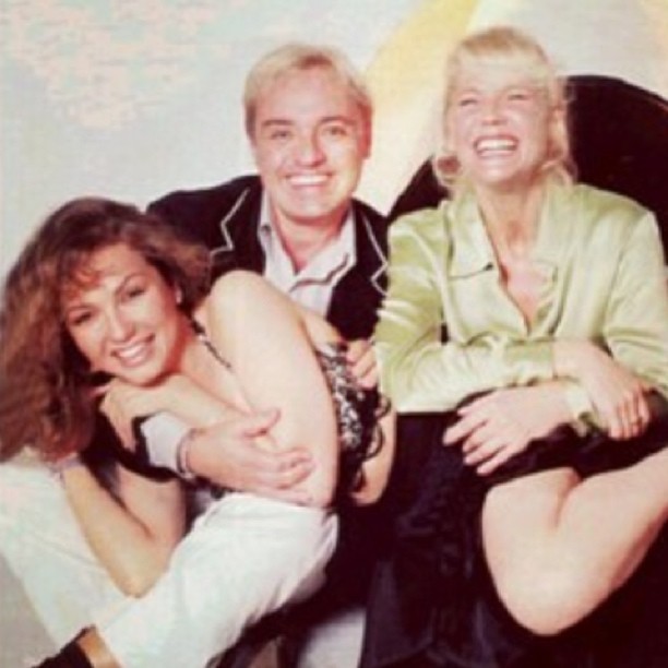 Gugu Liberato com Xuxa e Thalía em foto antiga (Foto: Instagram / Reprodução)