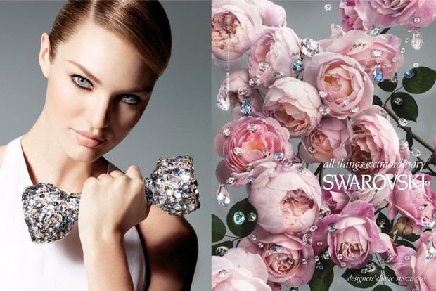 Candice Swanepoel em campanha da Swarovski (Foto: Divulgação)