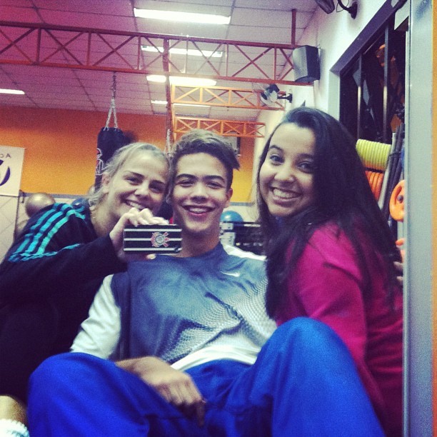 Milene Domingues, Ronald  e uma amiga (Foto: Instagram/ Reprodução)