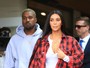 Kim Kardashian faz programa com Kanye West e Kourtney Kardashian