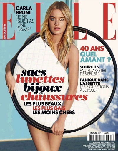 Camille Rowe na capa da &quot;Elle&quot; francesa (Foto: Reprodução)