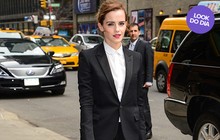 Look do dia: Emma Watson usa terninho para programa de TV