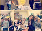 Andressa e Nasser visitam crianças com câncer