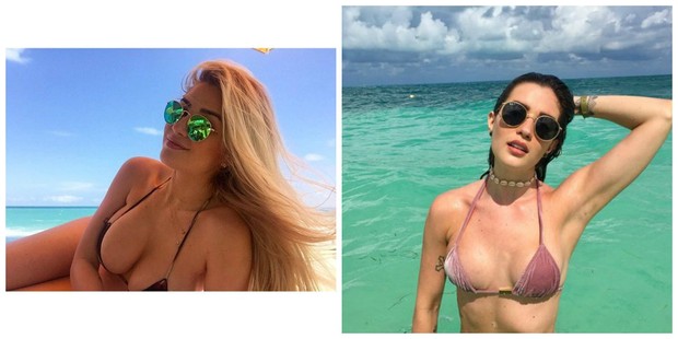 Aline Gotschalg antes e depois (Foto: Reprodução/Instagram)