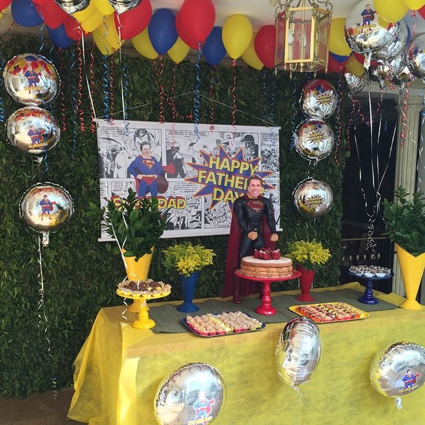 Decoração da festa de Dia dos Pais da famílai de Silvio Santos (Foto: Reprodução/Instagram)