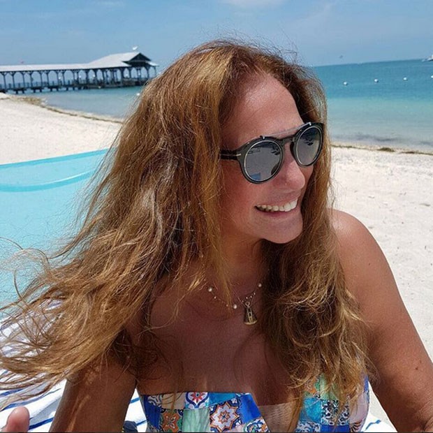 Susana Vieira em praia em Keywest, na Flórida, nos Estados Unidos (Foto: Instagram/ Reprodução)