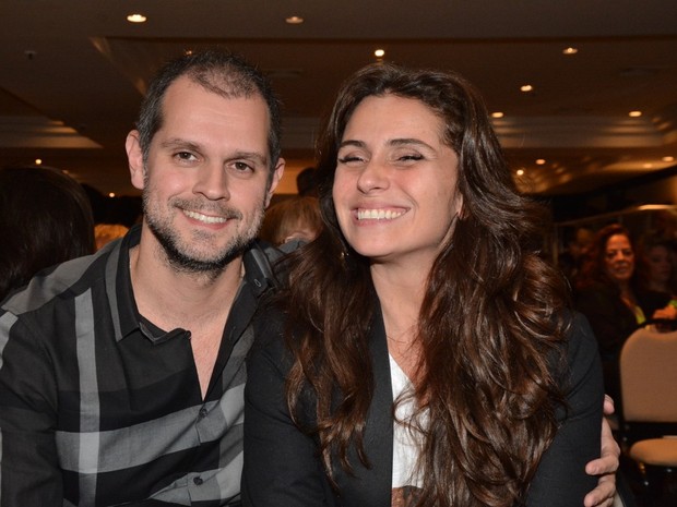 Giovanna Antonelli e o marido, Leonardo Nogueira, em evento em São Paulo (Foto: Caio Duran e Francisco Cepeda/ Ag. News)