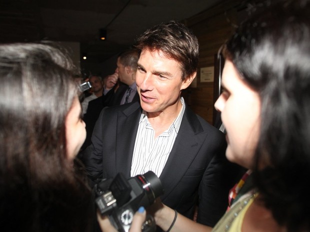 Tom Cruise em churrascaria no Rio (Foto: Delson Silva/ Ag. News)