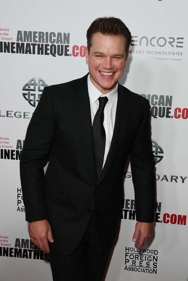 Matt Damon em premiação de cinema em Los Angeles, nos Estados Unidos (Foto: Mark Ralston/ AFP)