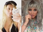 Kesha, de biquíni, aparece bem diferente em fotos sem maquiagem