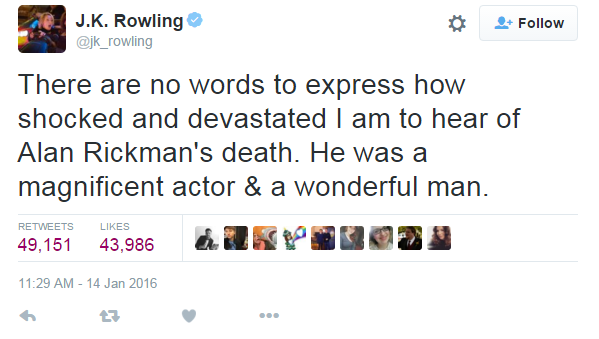 J.K. Rowling (Foto: Reprodução/ Twitter)