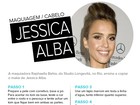 Aprenda a fazer o make e penteado de Jessica Alba em desfile de moda