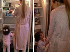 Mariah Carey e a filha assaltam a geladeira de madrugada