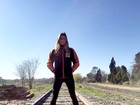 Daniella Cicarelli posa na Argentina em gravação de quadro do 'Caldeirão'