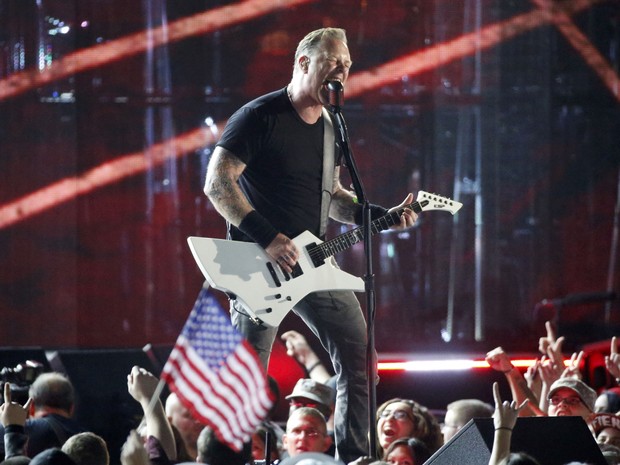Banda Metallica se apresenta em evento em Washington, nos Estados Unidos (Foto: Gary Cameron/ Reuters)