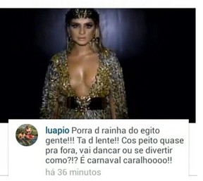 Luana Piovani critica look de Thassia Neves no Instagram (Foto: Reprodução/ Instagram)