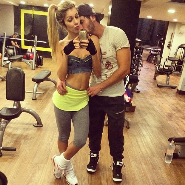 Tatiele Poliana e Roni treinando (Foto: Instagram / Reprodução)