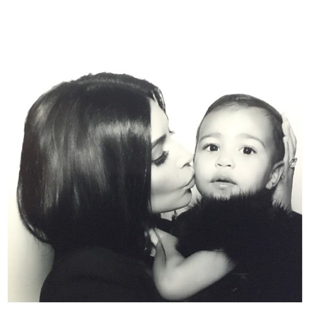 Kim Kardashian e North West (Foto: Instagram / Reprodução)