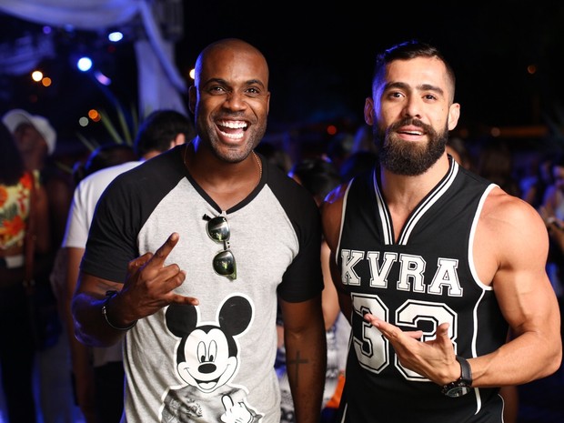 Rafael Zulu e ex-BBB Yuri em festa no Rio (Foto: Marcos Samerson/ Agência We love Photo!/ Divulgação)